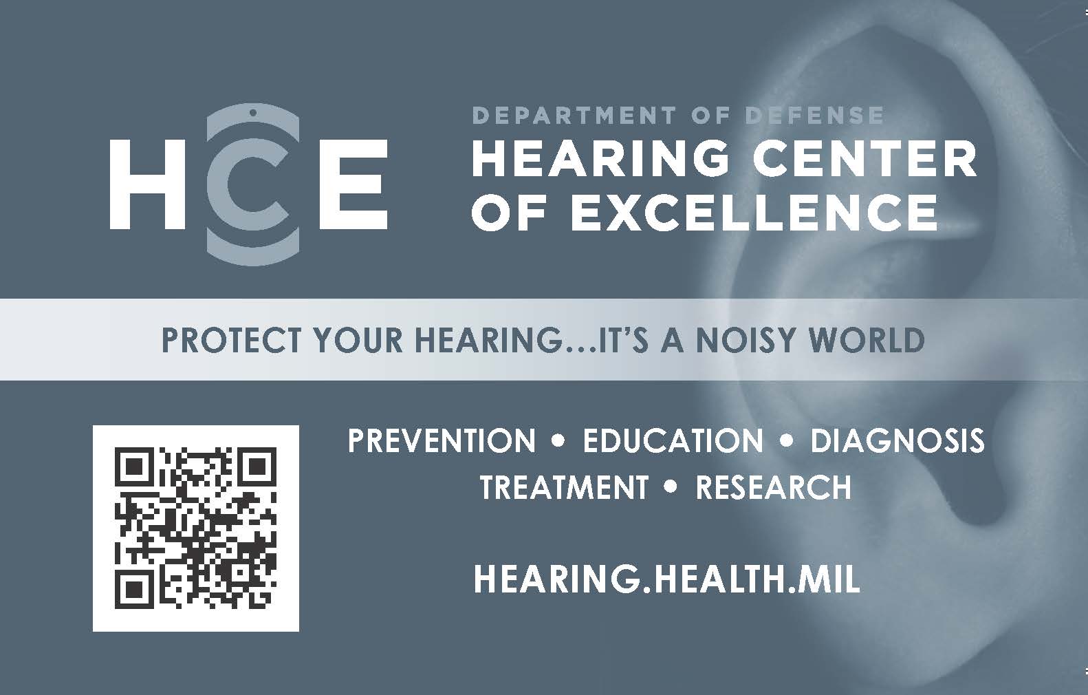   Hearing Center of Excellence Web Cards - Credit Card Size