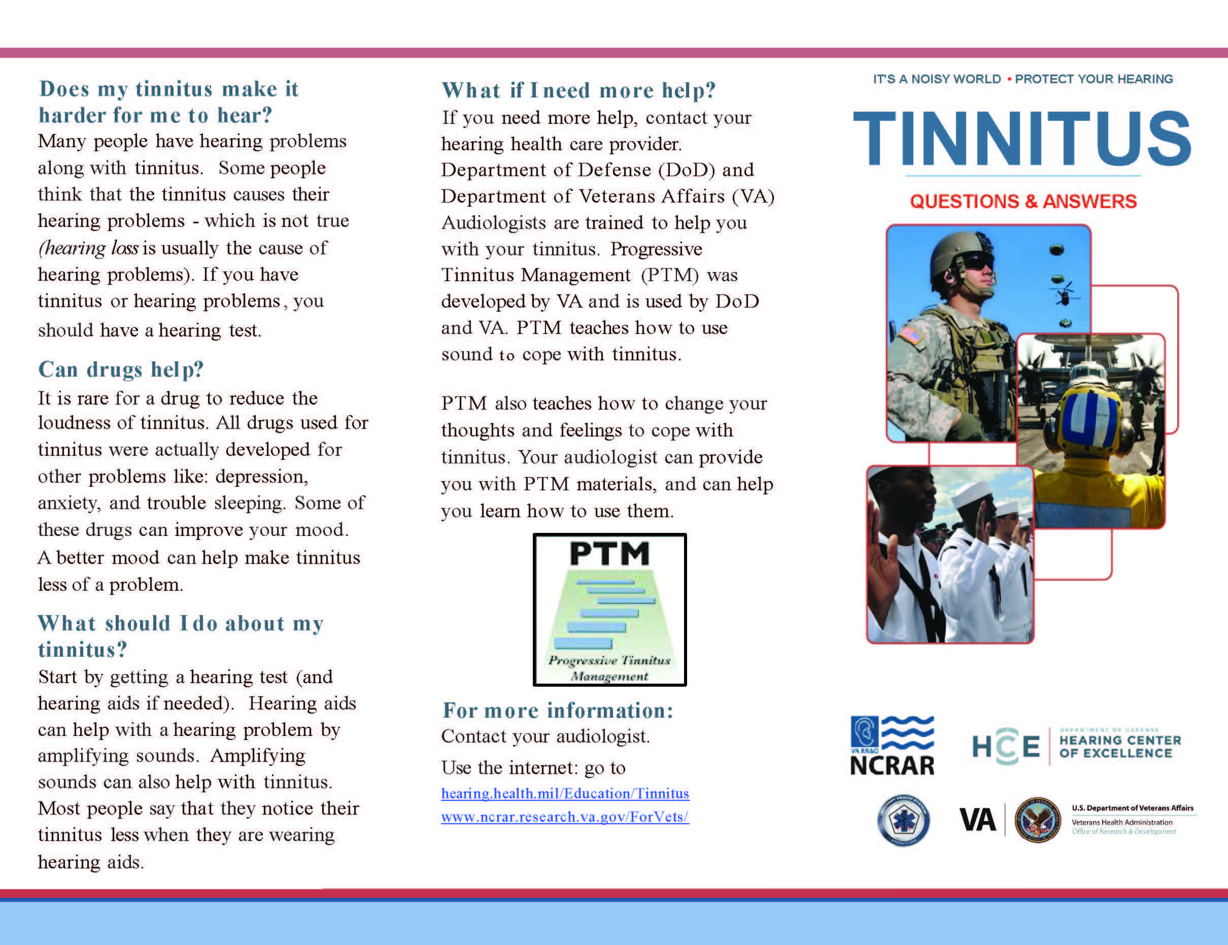 HCE - 849 Tinnitus Brochure