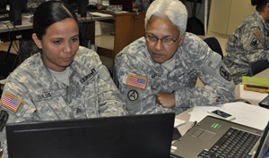 Soldiers Placing an Online Order