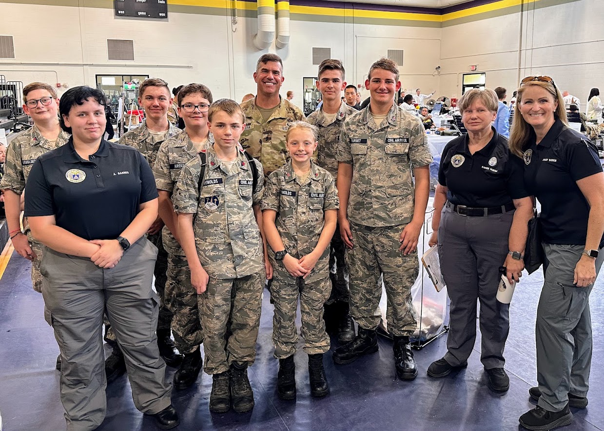Civil Air Patrol Operation Pulse Lift supports ASBP Cadet Summer Training Blood Drives