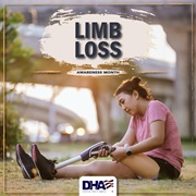 Link to biography of Limb Loss Awareness Month