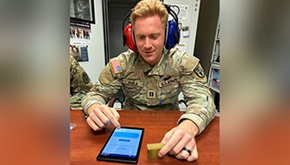 United States Army Fort Huachuca, Arizona, Soldier Takes Boothless Hearing Test