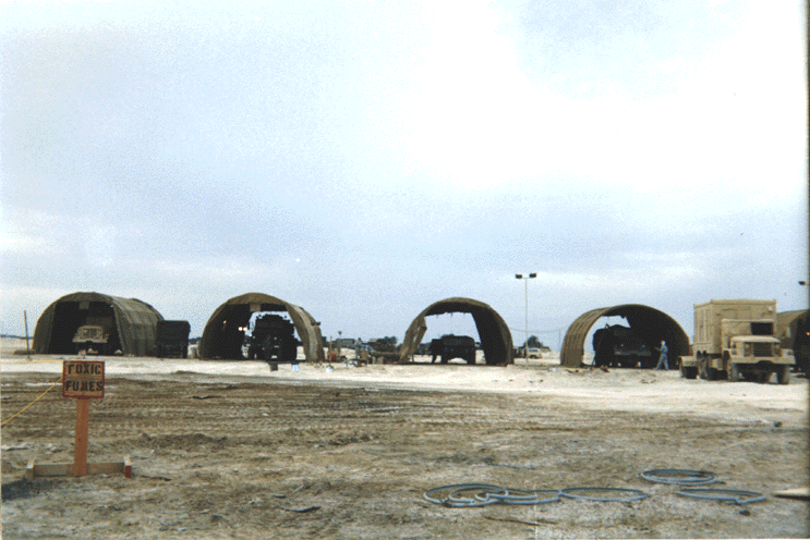 Figure 4. Paint tents at Al Jubayl