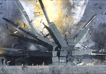 Figure 41. Demolition test; picture courtesy of Dugway Proving Ground