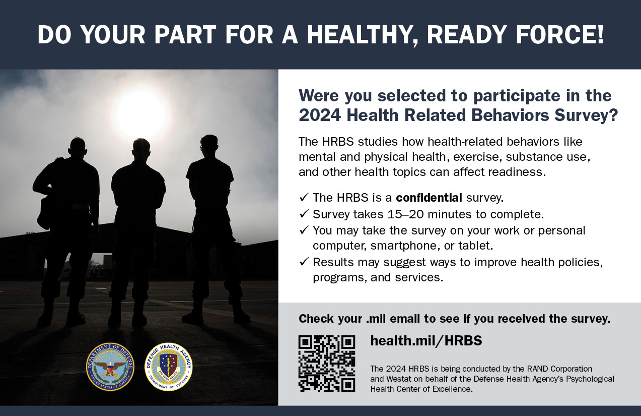Health Related Behaviors Survey flyer