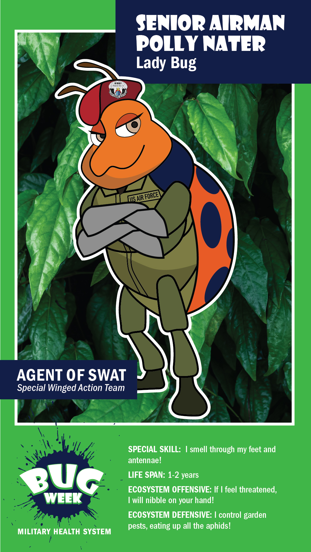 Link to Infographic: Agent of SWAT: Senior Airman Polly Nater