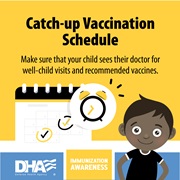 Link to biography of Immunization Awareness: Catch Up