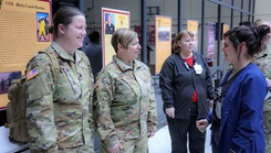 Military personnel at ceremony