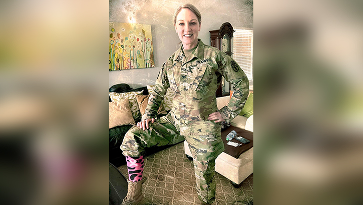 In 2020 , U.S. Army Col Theresa Lewis, was diagnosed with breast cancer. She went through treatment, but keeping a leadership role working long hours like she was used to became increasingly difficult. (Courtesy photo)