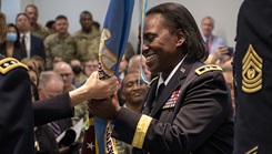 U.S. Army Maj. Gen. (Dr.) Telita Crosland becomes the Defense Health Agency's fourth director at a ceremony held in Falls Church, Virginia, on Jan. 3. 