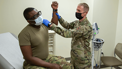 The Military Health System Research Program provides funding for projects that aim to improve care in military medical facilities like the Wilford Hall Ambulatory Surgical Center, Joint Base San Antonio-Lackland, Texas, pictured here. (Photo: Senior Airman Melody Bordeaux, U.S. Air Force)