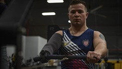 An athlete rower