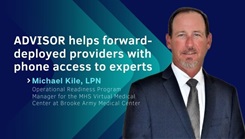 Photo of Michael Kile, LPN, the operational readiness program manger