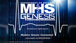 Fort Meade Medical Department Activity will soon be transitioning to MHS GENESIS as its new electronic health record. (Graphic by U.S. Air Force Sen. Airman Jonathon Carnell, 60th Air Mobility Wing Public Affairs)