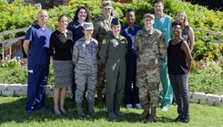 Military Personnel wearing face mask and posing for a picture