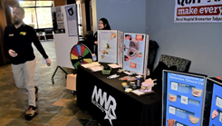 Making A Pitch to Quit The Spit… Naval Hospital Bremerton Tobacco Cessation Facilitator and NHB’s Health Promotion and Wellness team teamed up at Naval Base Kitsap Bangor Liberty Center to actively promote the Great American Spit Out, February 22, 2024.  (Photo: Douglas H Stutz)