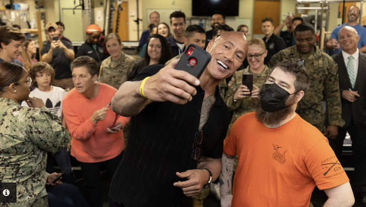 A highlight of recent visits includes appearances by Dwayne "The Rock" Johnson and team members from both the Washington Capitals and the Washington Commanders, all contributing to uplifting the spirits of wounded warriors, patients, and staff at Walter Reed.