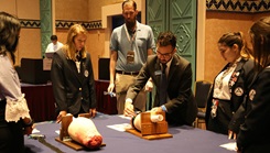 High school students at a conference in Orlando, Florida