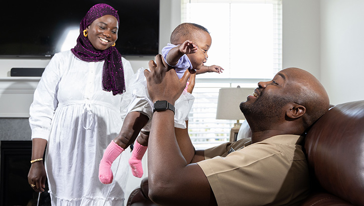 Aida Sall Diop and U.S. Navy Lt. Cmdr. Alioune Diop welcomed their newborn daughter at Walter Reed National Military Medical Center at just 22 weeks and five days gestation, and weighing only 460 grams. 