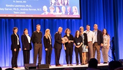 The Honorable Mr. Lester Martinez-Lopez, Assistant Secretary of Defense for Health Affairs, presents the MHSRS and Defense Health Agency Award for Program Management to the U.S. Army Medical Materiel Development Activity’s Broad Spectrum Snakebite Antidote (BSSA) development team as part of the Military Health System Research Symposium, Kissimmee, Florida, Aug. 14, 2023. Kendra Lawrence, Lindsey Garver and Andrea Renner, all leaders with USAMMDA’s Warfighter Protection and Acute Care Project Management Office, and commercial partner Ophirex, Inc., were honored for the BSSA program. They accelerated the technical and programmatic maturity of the critical life-saving drug, varespladib, including two pivotal clinical trials in four years. Their efforts will provide an important capability for warfighters deployed in far-forward, austere conditions where snakebites are a significant threat to life and limb. This team’s drug development effort, funded by the Defense Health Agency, is the direct result of a collaboration between the integrated product team and their small-business partner to identify and mitigate risks early in development and to identify and implement regulatory, financial, contracting, and acquisition planning mechanisms to realize benefits for the program. As the premier developer of world-class military medical capabilities, USAMMDA is responsible for developing and delivering critical drugs, vaccines, biologics, devices and medical support equipment to protect and preserve the lives of Warfighters across the globe. (U.S. Army Photo by Cameron E. Parks/Released)