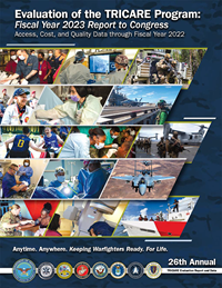 Cover image for the annual evaluation of the TRICARE program 