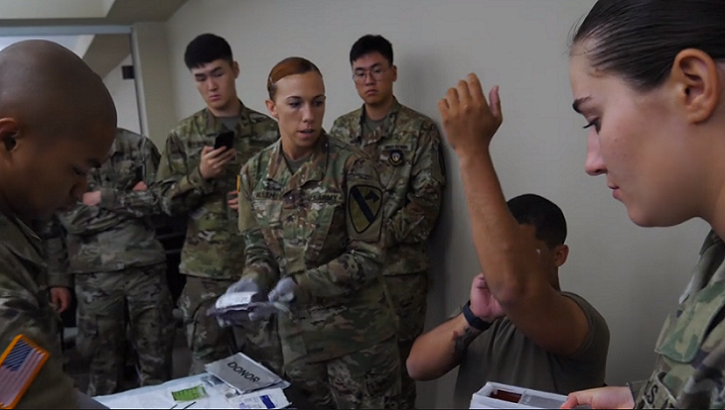 Link to Video: The medics of 2nd Battalion, 7th Cavalry Regiment, 3rd Armored Brigade Combat Team, 1st Cavalry Division are learning a life-saving measure that was first used in the Korean War 69 years ago -- whole blood transfusion on the battlefield.
